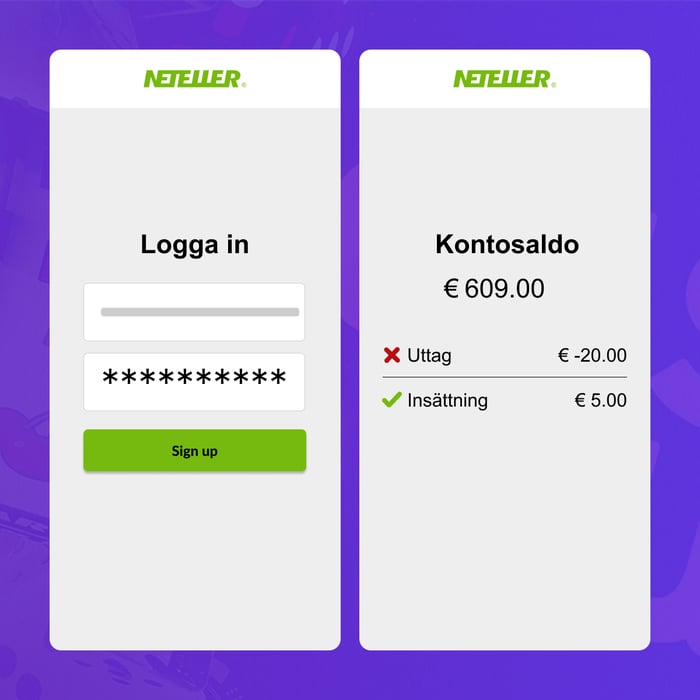Bekräfta insättningen