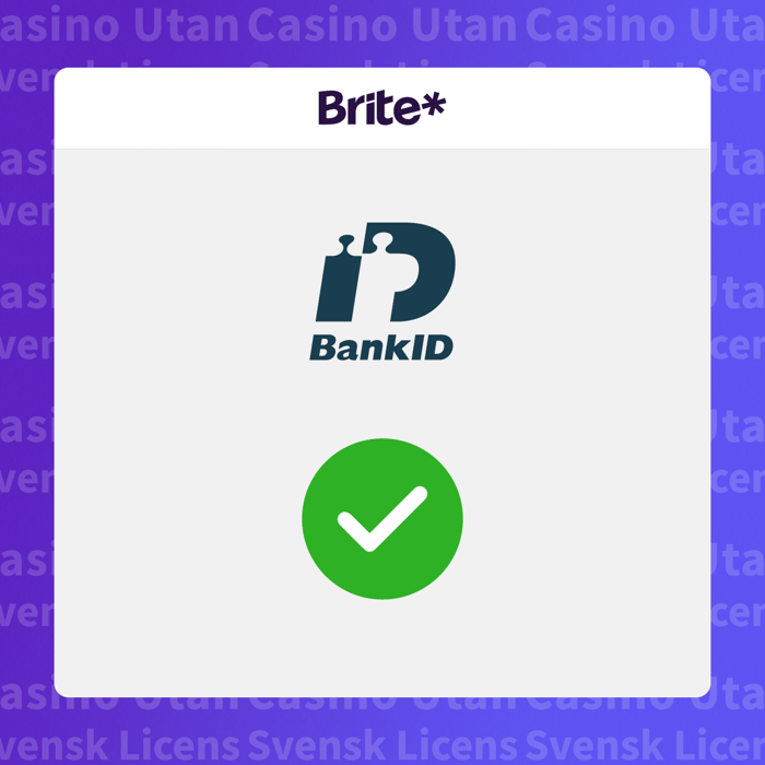 Bekräfta din insättning med BankID