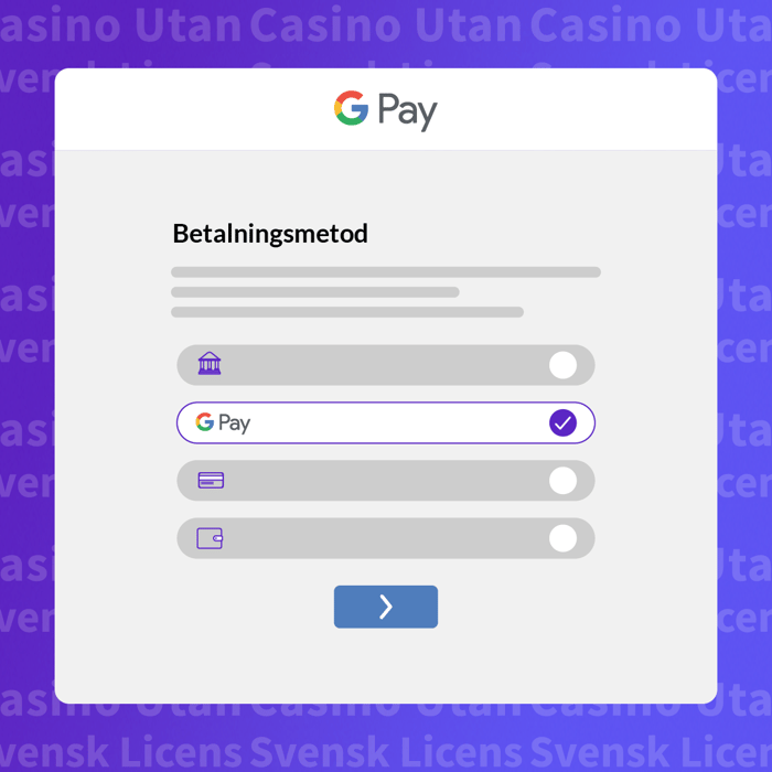 Välj Google Pay i kassan