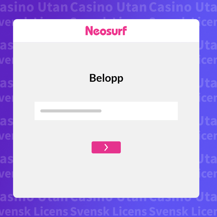 Ange insättningsbeloppet