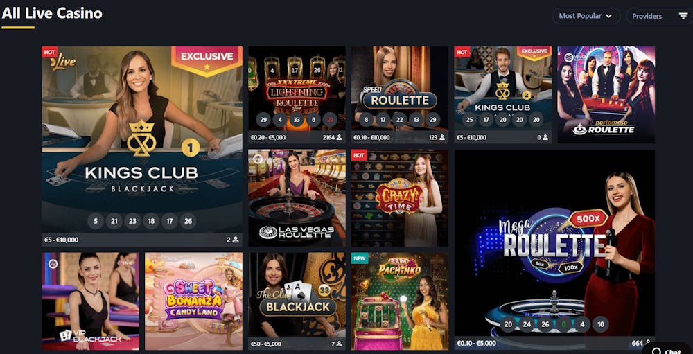 Live casino hos 24Slots 