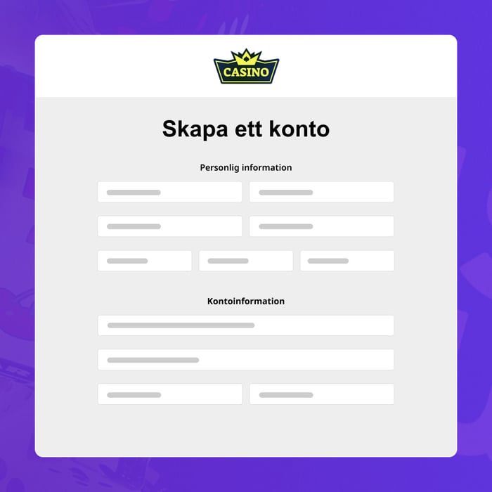Skapa ett konto