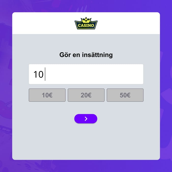 Gör en insättning