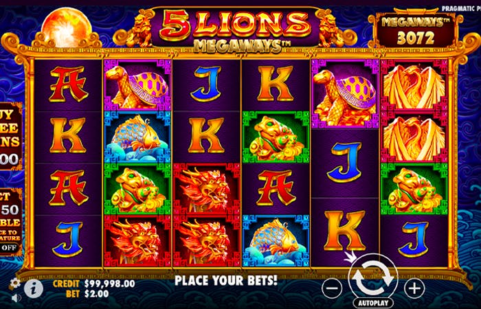 5 Lions Megaways: Information och detaljer logo