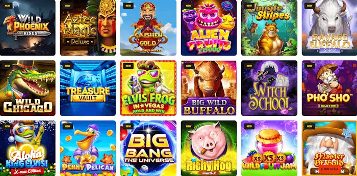 Spelutbudet på Bambet Casino