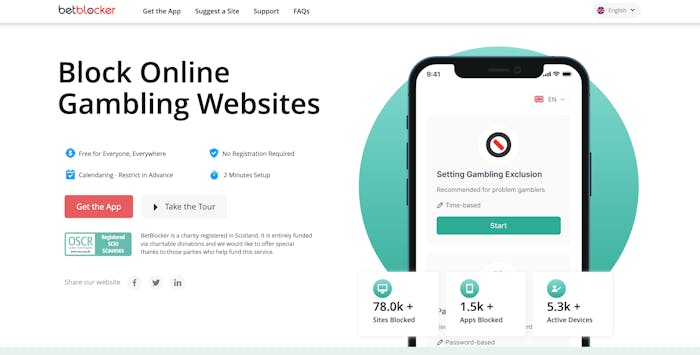 Betblocker hemsida