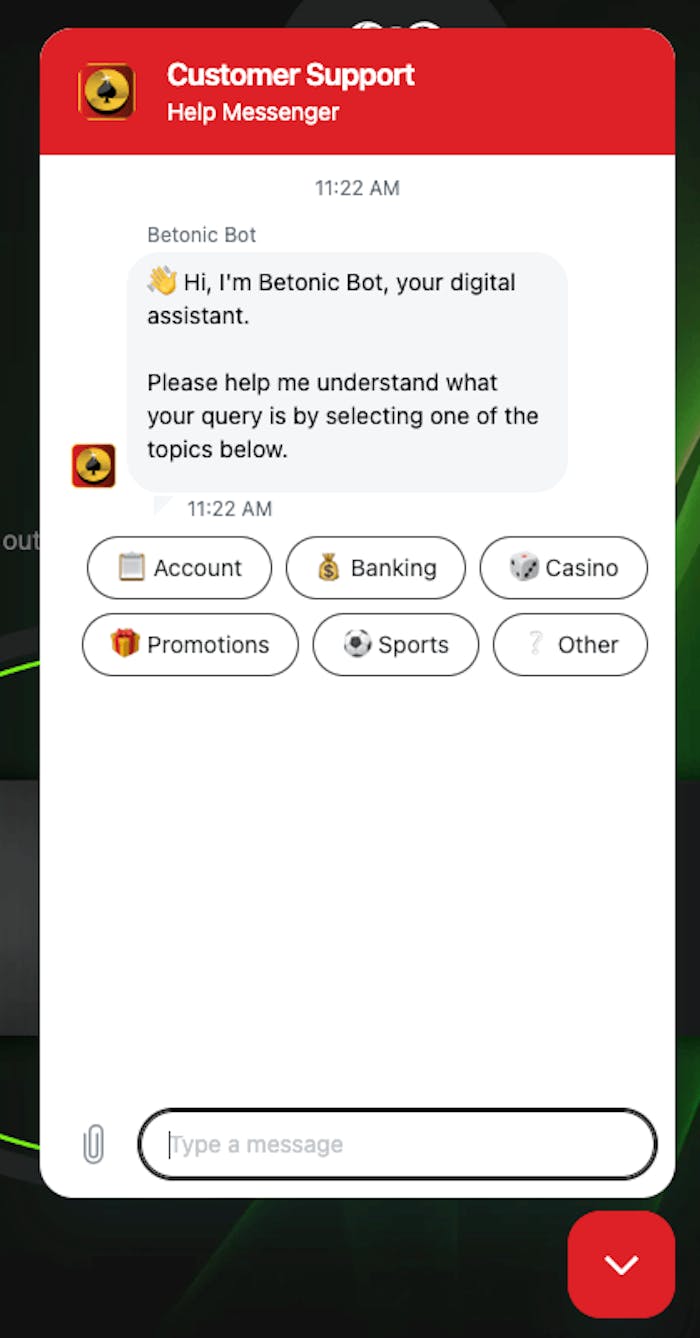 Betonic kundsupport