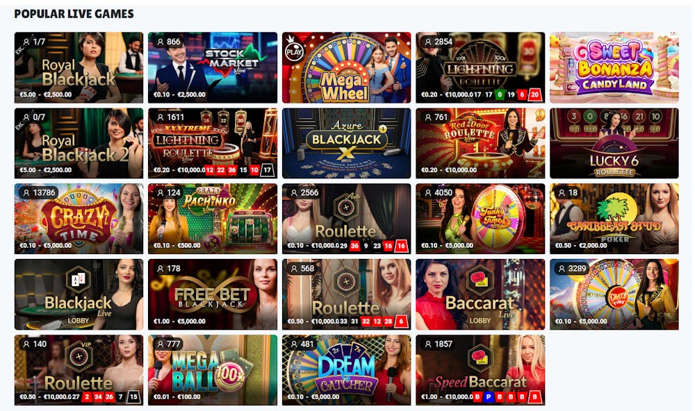 Live casino hos Betzino Casino