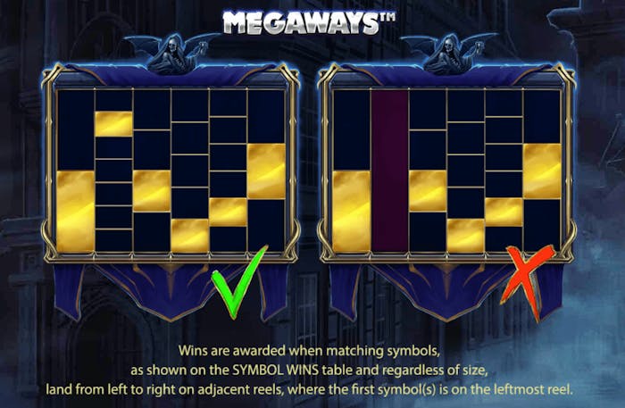 Vinstlinjer i Blood Suckers Megaways