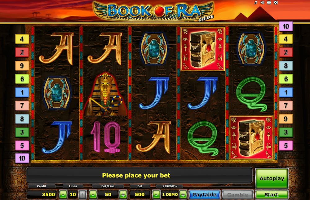 Gameplay av Book of Ra Deluxe