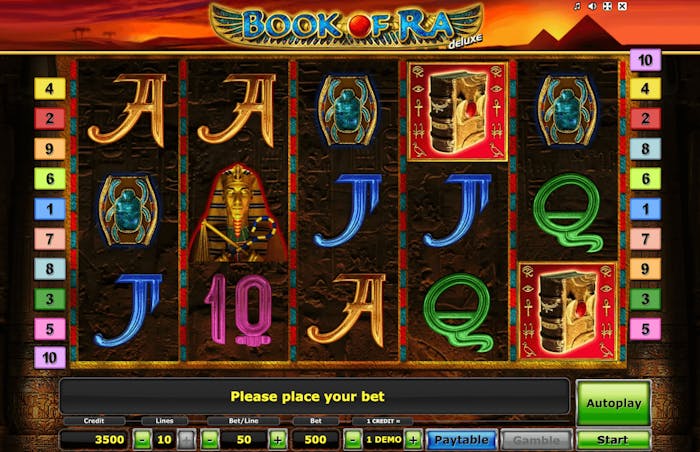 Gameplay av Book of Ra Deluxe