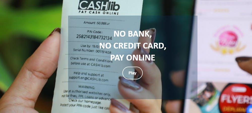 Startsidan hos CASHlib. Använd e-kupongerna för att göra insättningar på ett CASHlib casino utan svensk licens.