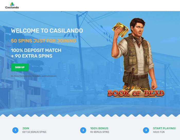 Casilando Casinos insättningsfria bonus.