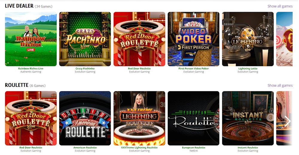 Live casino hos Casilime Casino