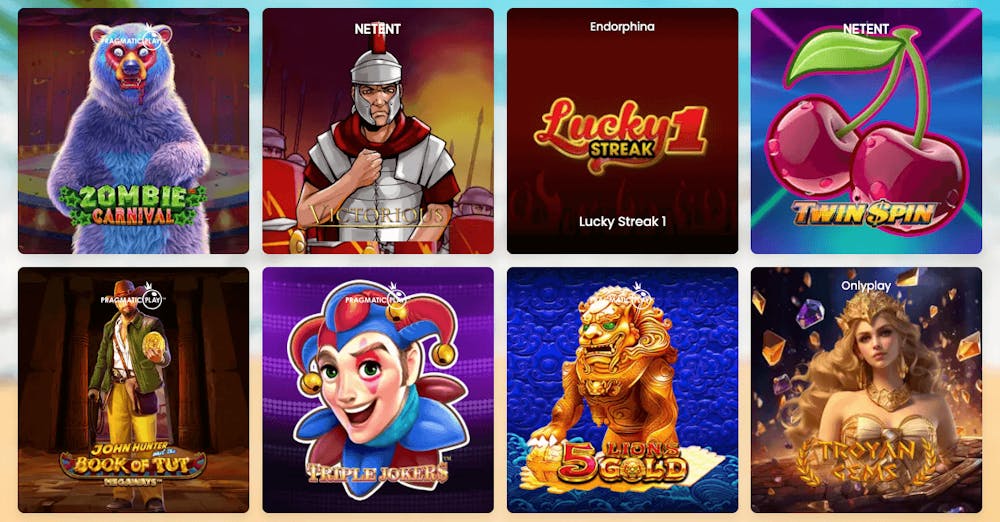 Utbud av slots på Casino Sky