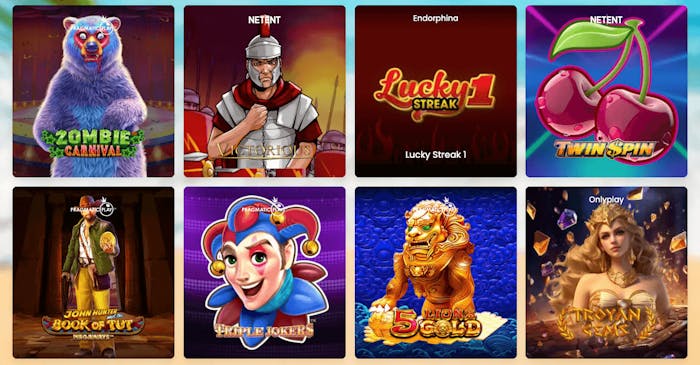 Utbud av slots på Casino Sky