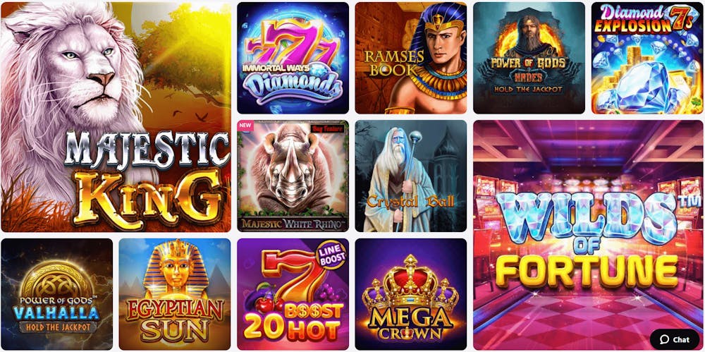 Spelutbud hos Casino Win Big