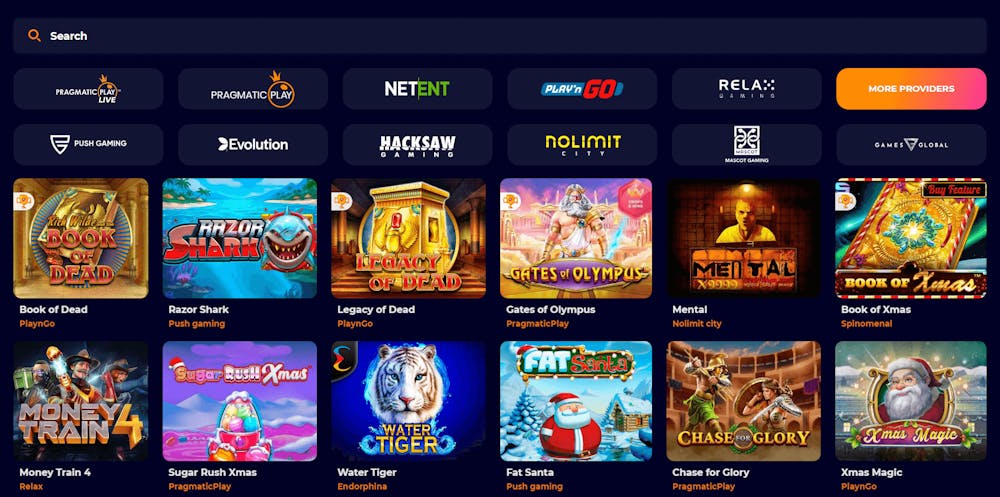 CosmicSlot Casinos spelutbud