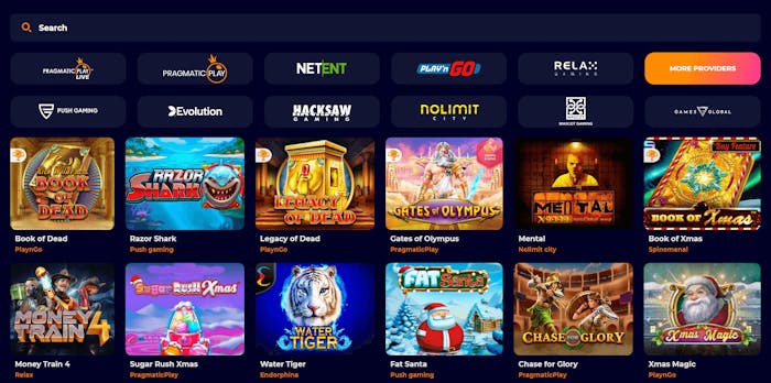 CosmicSlot Casinos spelutbud