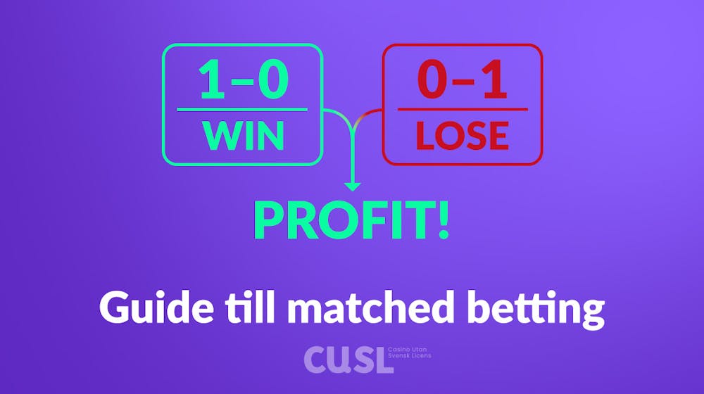 Matched betting: steg-för-steg guide till säkra bets