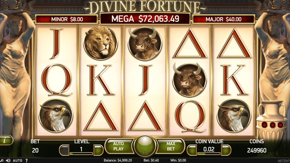 Gameplay av Divine Fortune