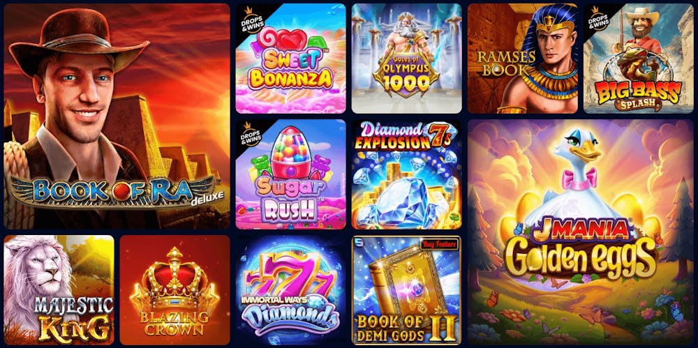 Utbud av slots på Dreambet