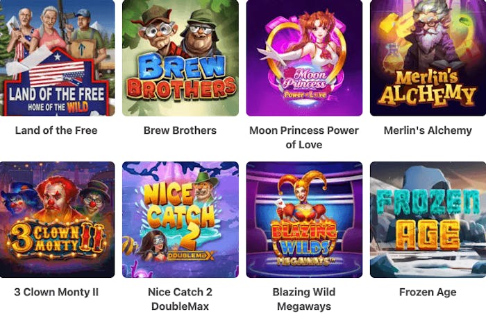 Utbudet av slots på Dreamz Casino