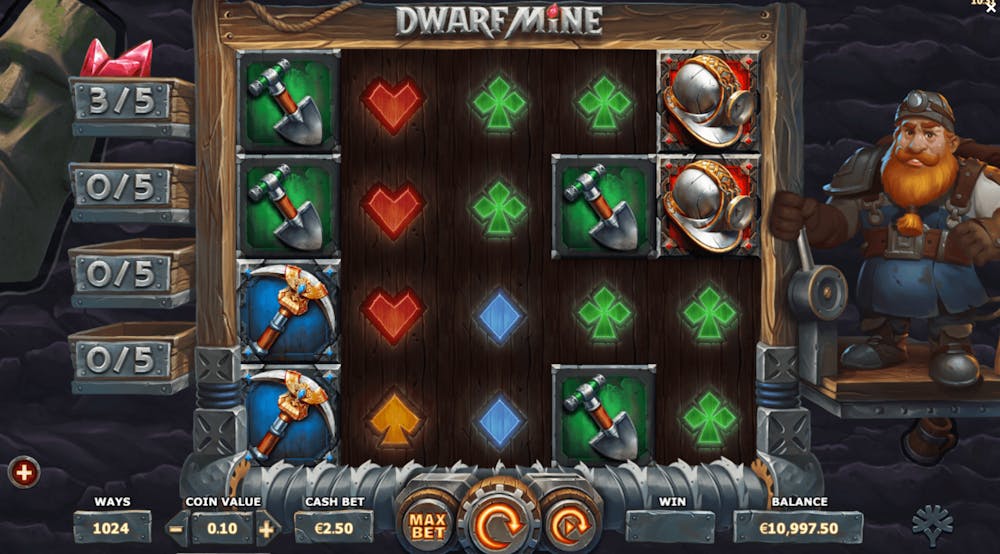 Gameplay av Dwarf Mine