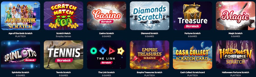 Skraplotter på Dynabet Casino.