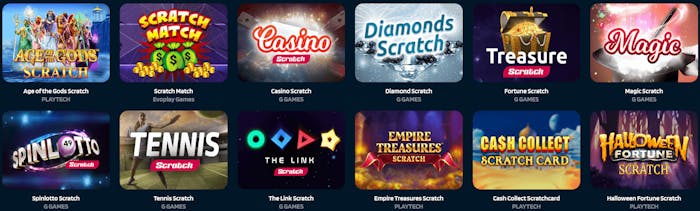 Skraplotter på Dynabet Casino.