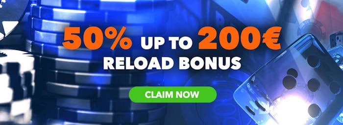 Reload erbjudande på Evobet casino.
