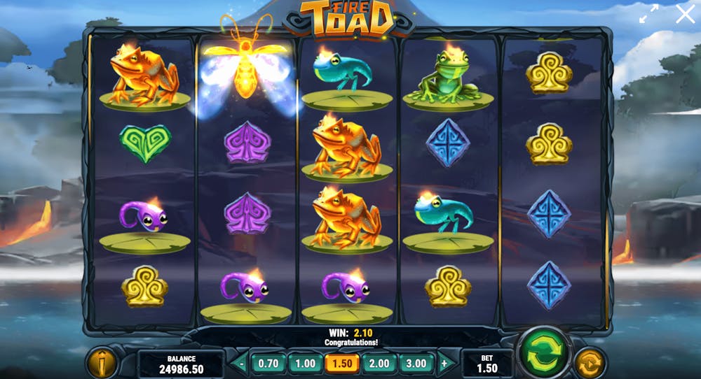 Gameplay av Fire Toad