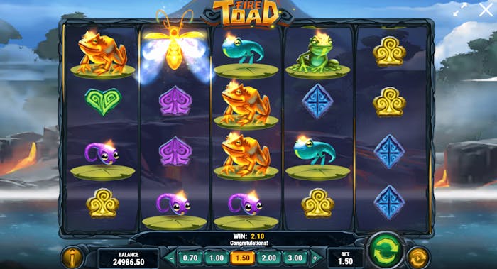 Gameplay av Fire Toad