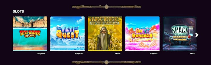 I Flaxinos utbud av slots finns titlar som Sweet Bonanza, Big Bass Splash och Yeti Quest.