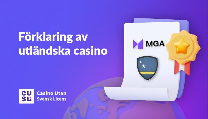 Dokument som visar olika spelmyndigheters logotyper till höger och texten 