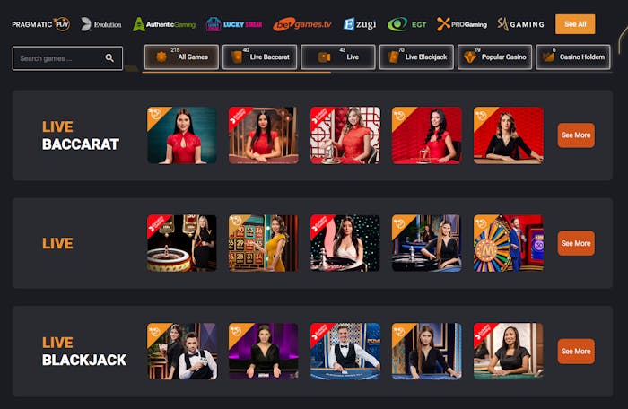Live casino hos Freshbet