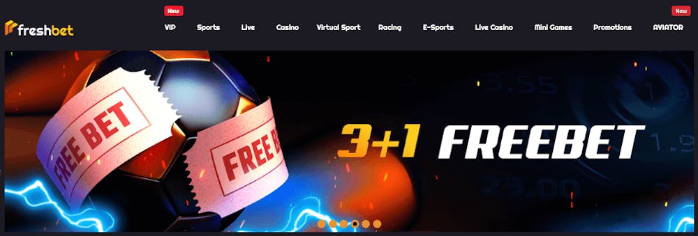 Free bets hos Freshbet