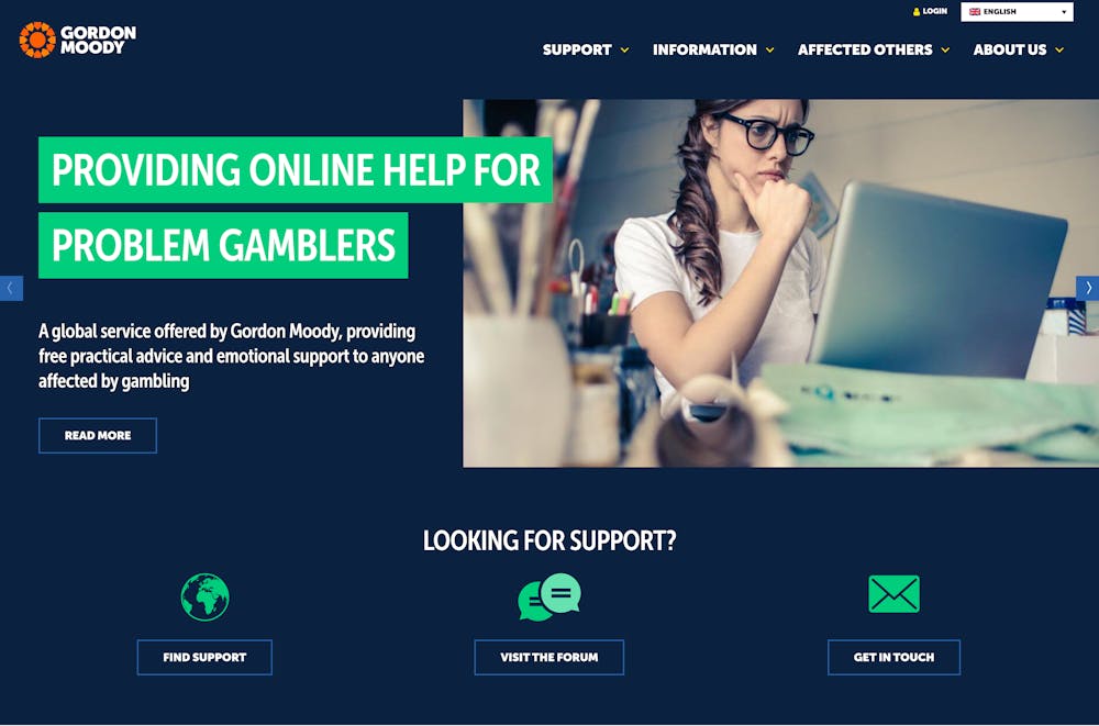 Gambling Therapy hemsida