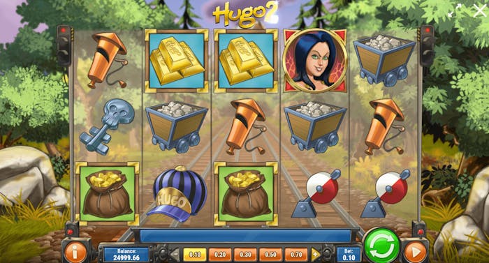 Spelplanen och dess visuella uppbyggnad i sloten Hugo 2.