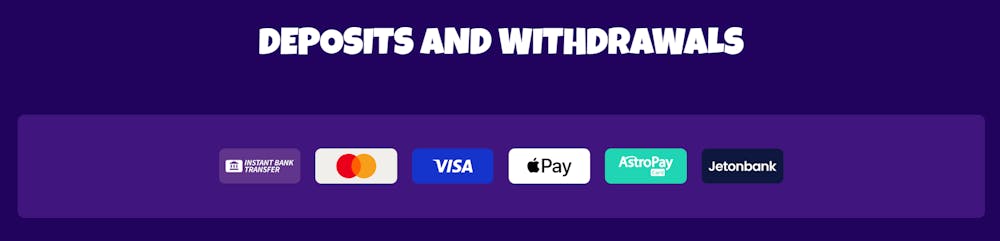 Insättnings- och uttagsmetoder hos Slot Owl Casino.