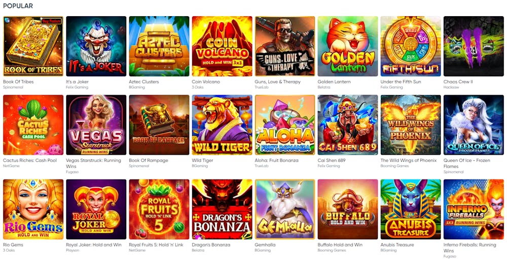 Spelutbudet hos iviBet Casino