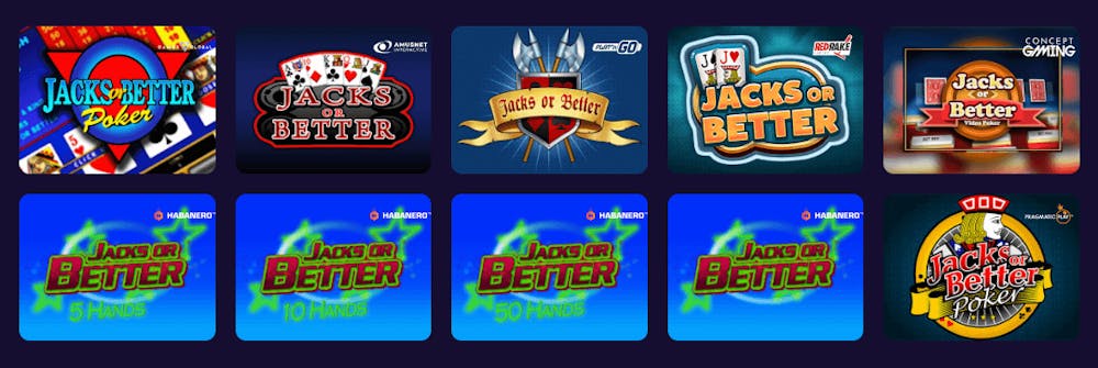 Spela populära videopoker spel som Jacks or Better på utländska casinon