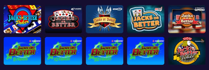 Spela populära videopoker spel som Jacks or Better på utländska casinon