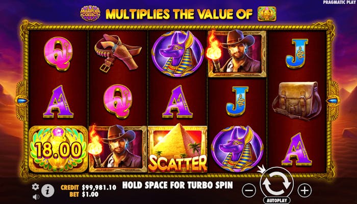 Spelplanen i john hunter and the tomb of the scarab queen