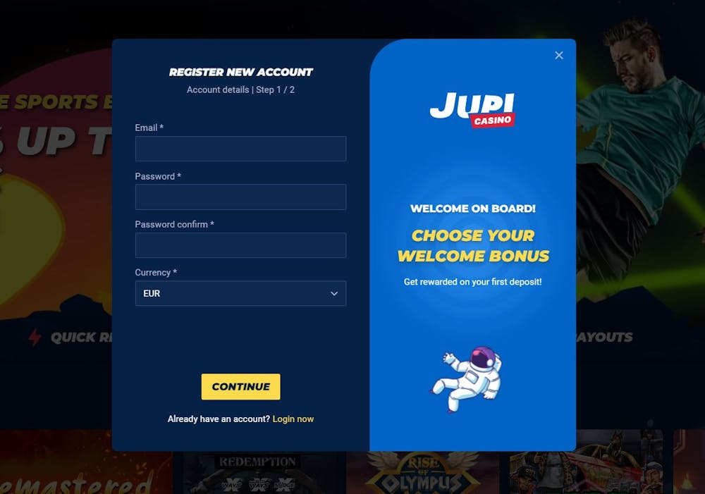 jupi casino registrerningssida