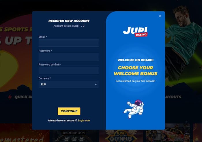 jupi casino registrerningssida