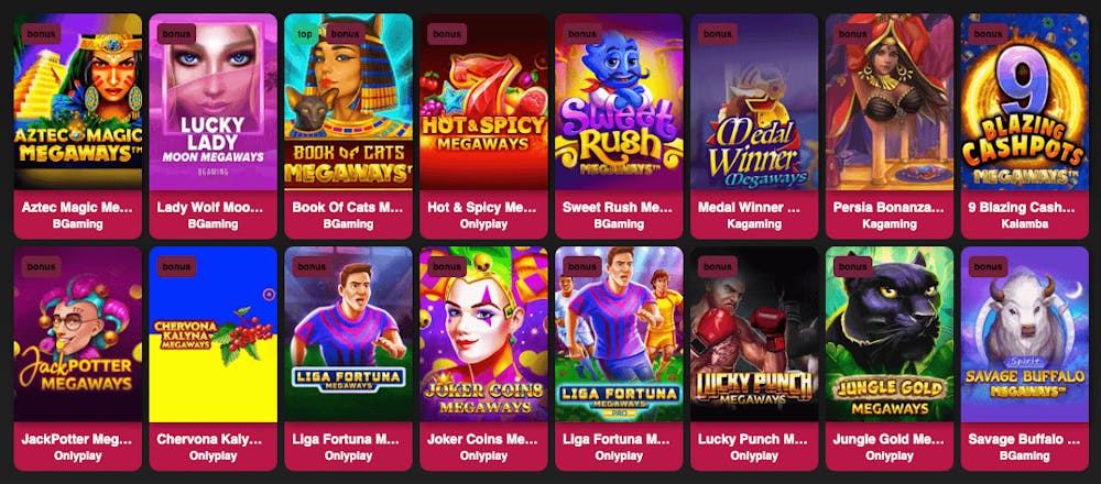 Några megaways slots som finns hos Lordspin är bland andra JackPotter Megaways, Jungle Gold Megaways och Sweet Rush Megaways.