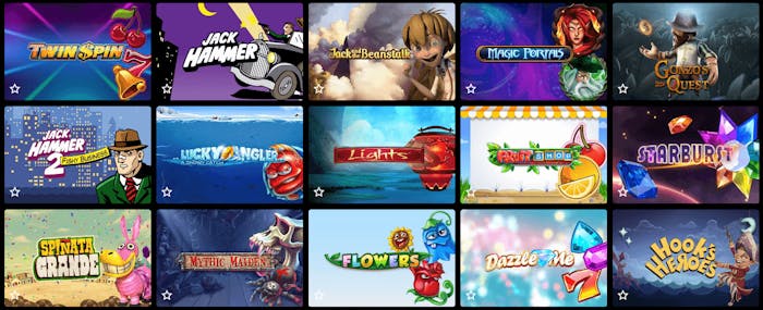 Utbud av slots på Love Casino