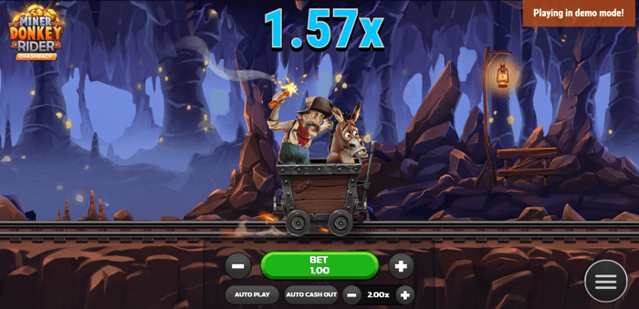Miner Donkey Rider: Nytt Play’n GO-spel med CrashBack