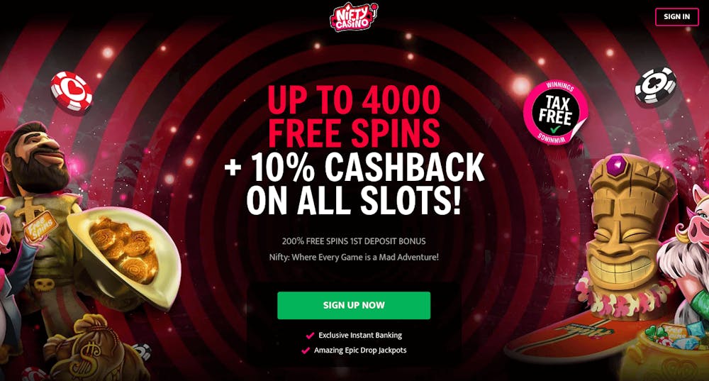 Med sitt imponerande välkomstpaket och säkra EU-licens är Nifty Casino ett av de bästa EU casinona på marknaden just nu.